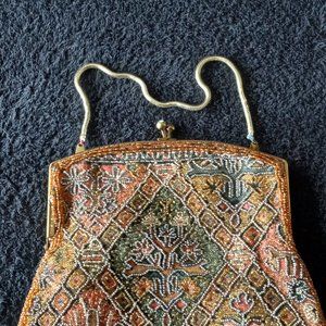 Vintage Belgium Doramar Beaded Glass Purse